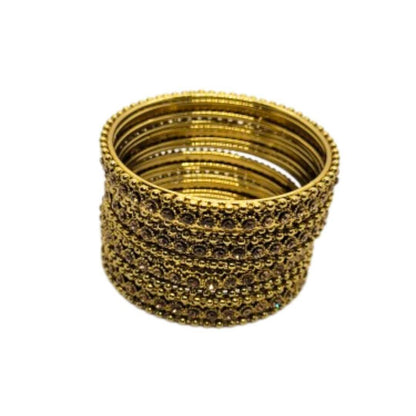 Golden Oxidised Bangles