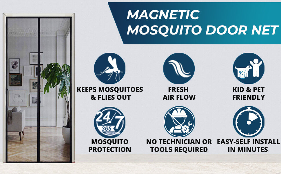 Magnetic Mosquito Door Net