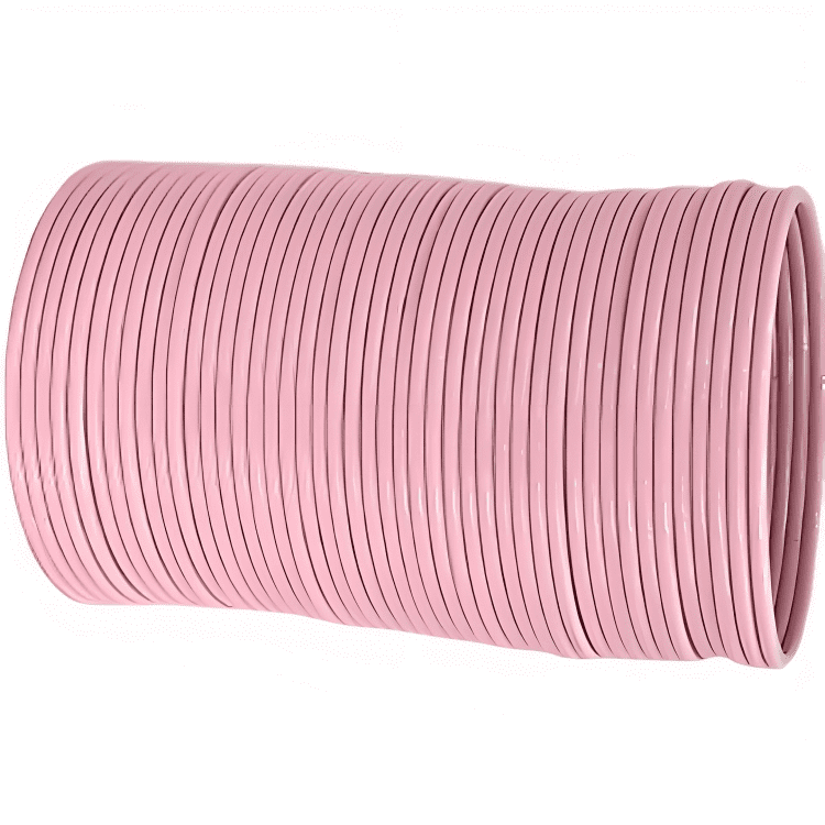 Baby Pink Color Plain Glossy Metal Bangles for womens set of 48 bangles