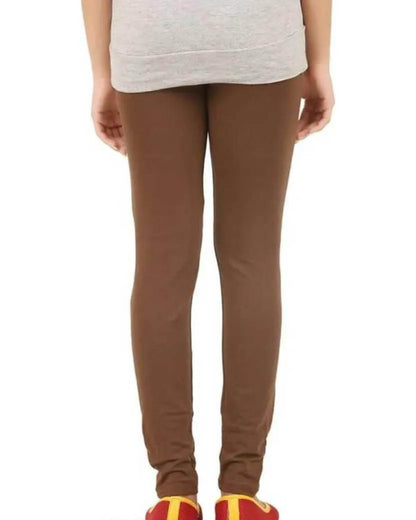 Women's Regular Fit Super Comfy Lycra Cotton Stretchable Leggings for Women, Brown