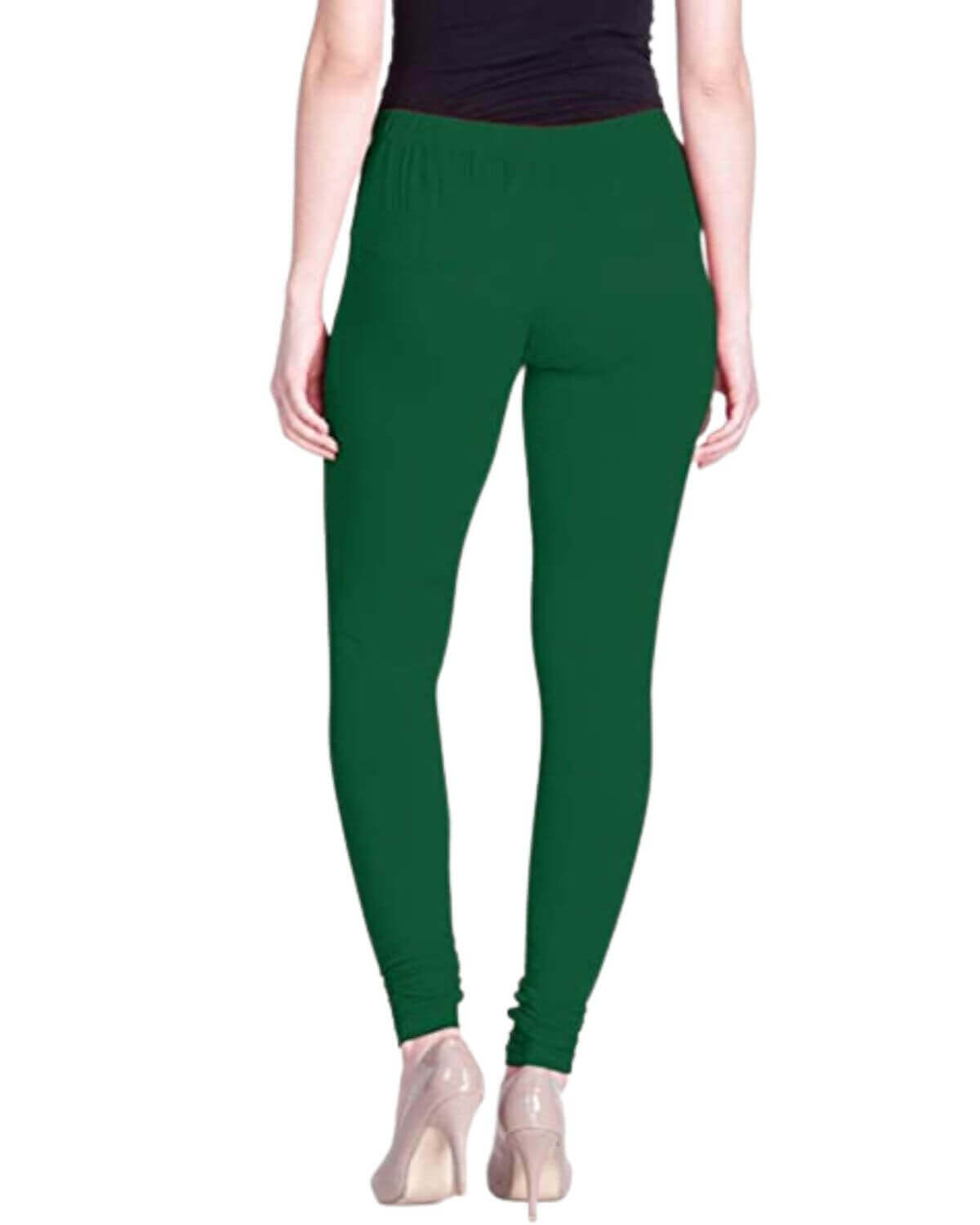 Womens Solid Cotton Churidar Leggings