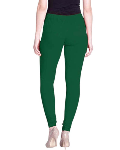 Women's Regular Fit Super Comfy Lycra Cotton Stretchable Leggings for Women, Dark Green