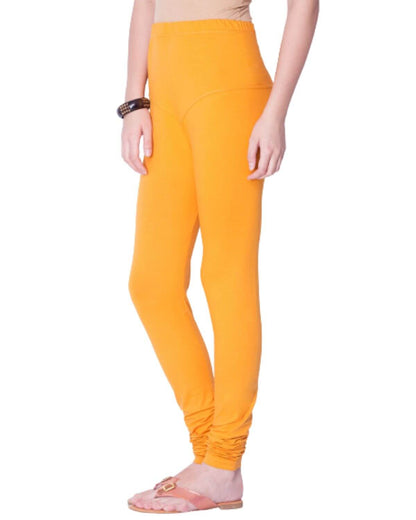 Womens Solid Cotton Churidar Leggings