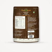 Saatdaana Anjeer (Dried Figs) pouch back side with nutrition information, ingredients and storage details