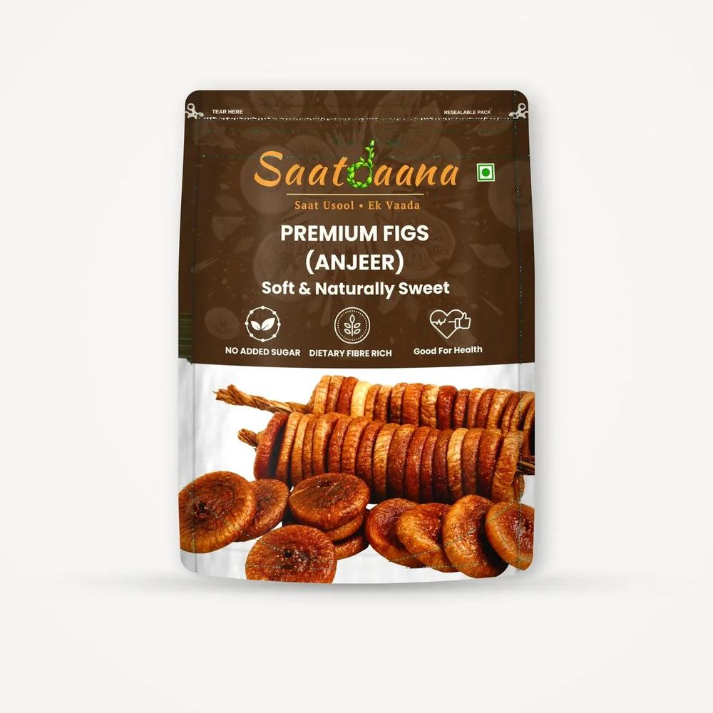Saatdaana Anjeer (Dried Figs) pouch front side