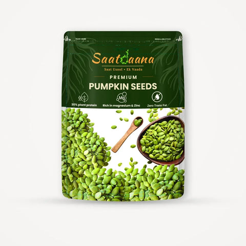 Saatdaana Premium Pumpkin Seeds pouch front side