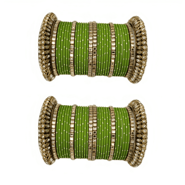 Set of 2 Traditional Partywear Oxidised Bangles Set