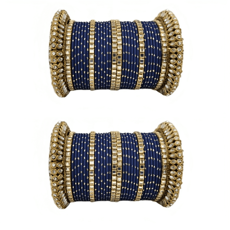 Set of 2 Traditional Partywear Oxidised Bangles Set