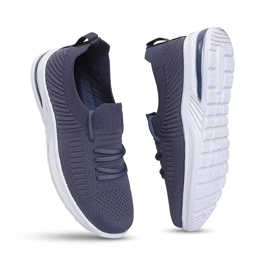 Womens Mesh Sports Shoes Walking Running Shoes For Women (Grey)