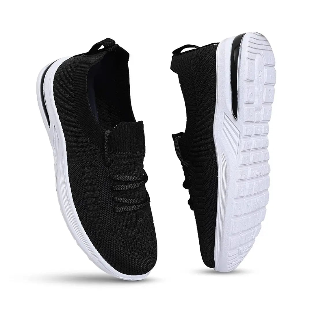 Women Mesh Sports Shoes Walking Running Shoes For Women (Black)