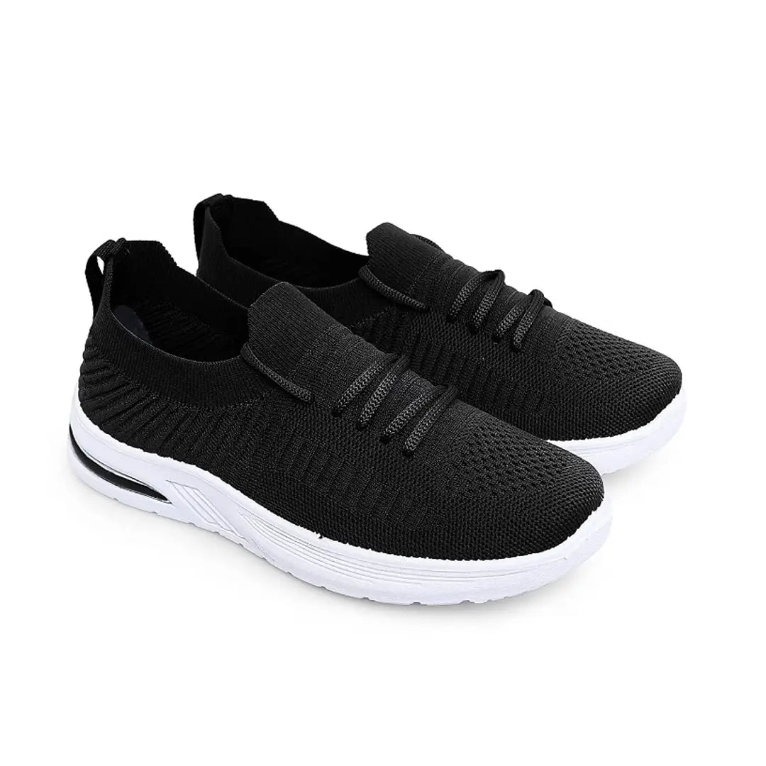 Women Mesh Sports Shoes Walking Running Shoes For Women (Black)