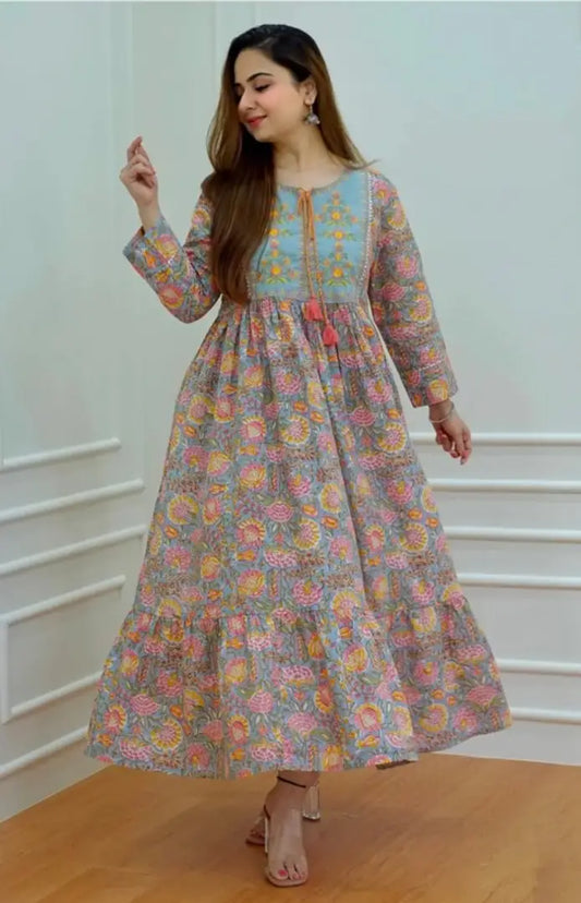 Trendy Rayon Stitched Gown for Women