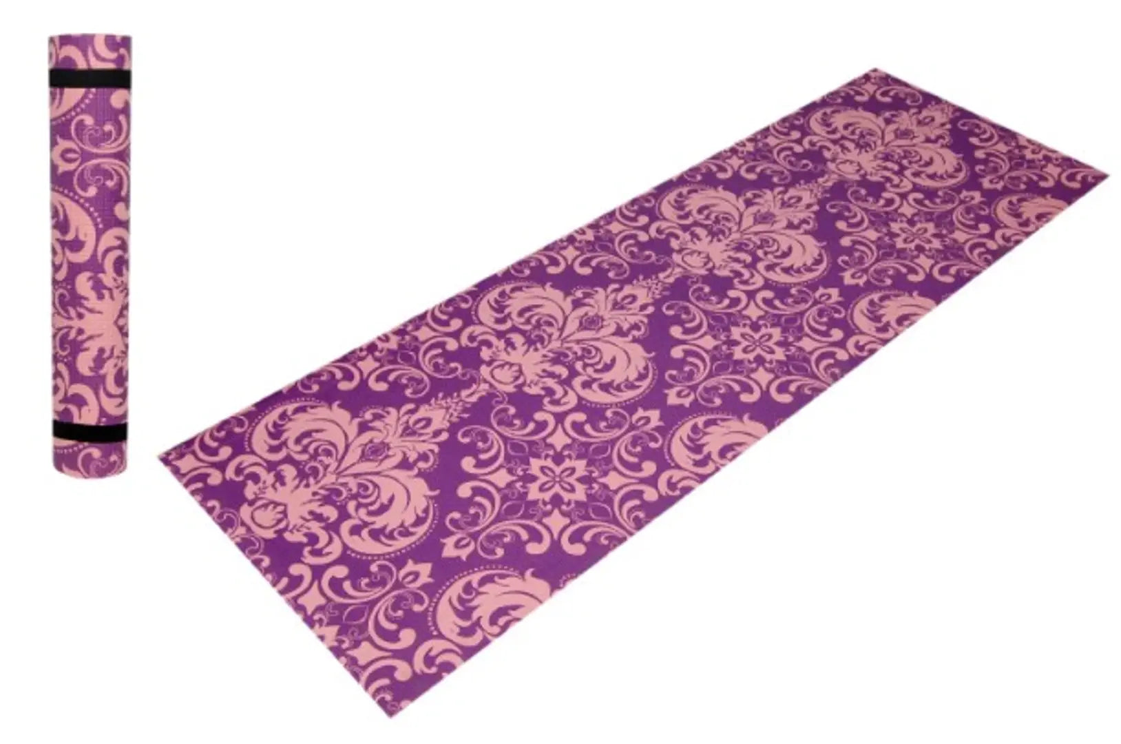 Winner Full Size Purple Printed Designer Yoga Mat With Carrying Strap Yoga mat, YM-06