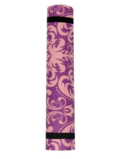 Winner Full Size Purple Printed Designer Yoga Mat With Carrying Strap Yoga mat, YM-06