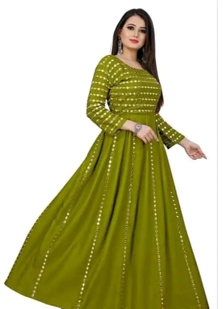 Fancy Rayon Gown For Women