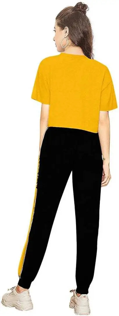 Stylish Women Tracksuit Yellow Queen