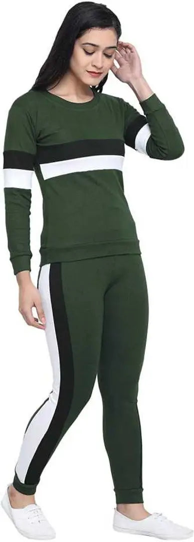 Women's Solid Stripes Track Suit | Women's Striped Tracksuit Top  Leggings Pants Outfit Set for Girls Women's Yoga Track Suit Pants, Joggers, Gym, Active Lower Wear 2 Lines Suit