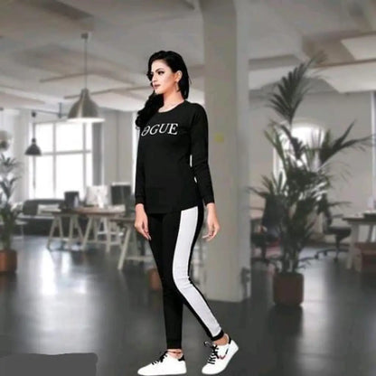 Stylish Women Tracksuit Black Vogue