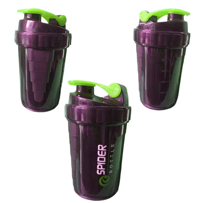 Stylish Spider Shaker Bottle For Gym And Multi Purpose 500ml (Green,1Pcs)