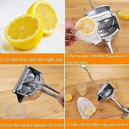 Aluminum Alloy Manual Fruit Press Juicer Fruit Hand Squeezer