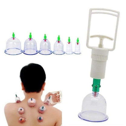 12 Cupping Cups Acupuncture with Extension Tube