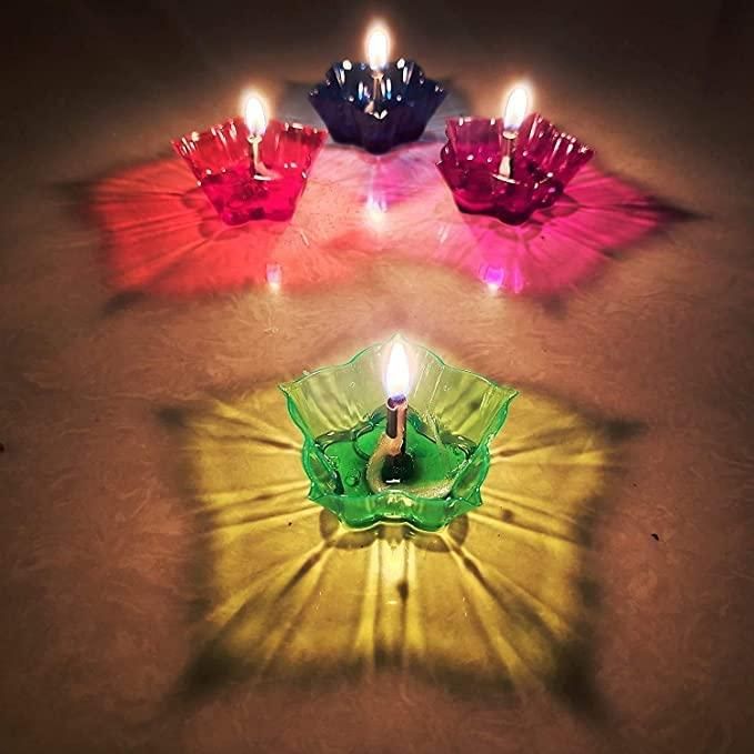 Set of 12 and set of 24 3D Reflection Diya