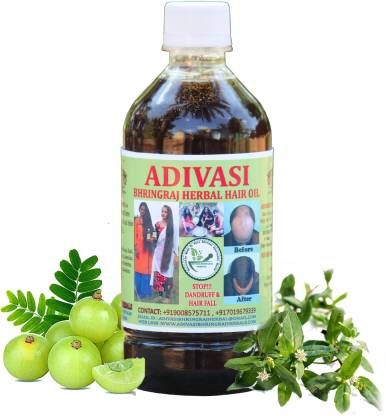 Ayurvedic Adivasi Herbal Hair Oil Pure Herbal Hair Care Adivasi Hair Growth And Hair Fall Control Oil | Repairs Frizzy Hair Nourishment | 125ml Pack of 2