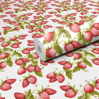 WallDaddy Wallpaper For Wall Self Adhesive Sizee (300x40)Cm Roll Wall Sticker For Home Design Strawberry Tree