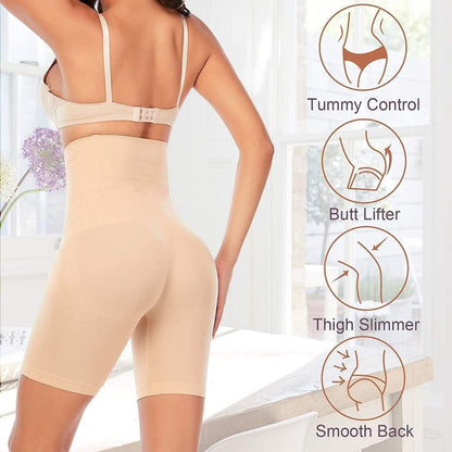 Check My Kart Women's High Waist Effective Seamless Tummy Tucker Shapewear Body Shaper with Anti Rolling Strips Shapewear for Women,Tummy Shaper Comfortable Underpants Waist Shapewear