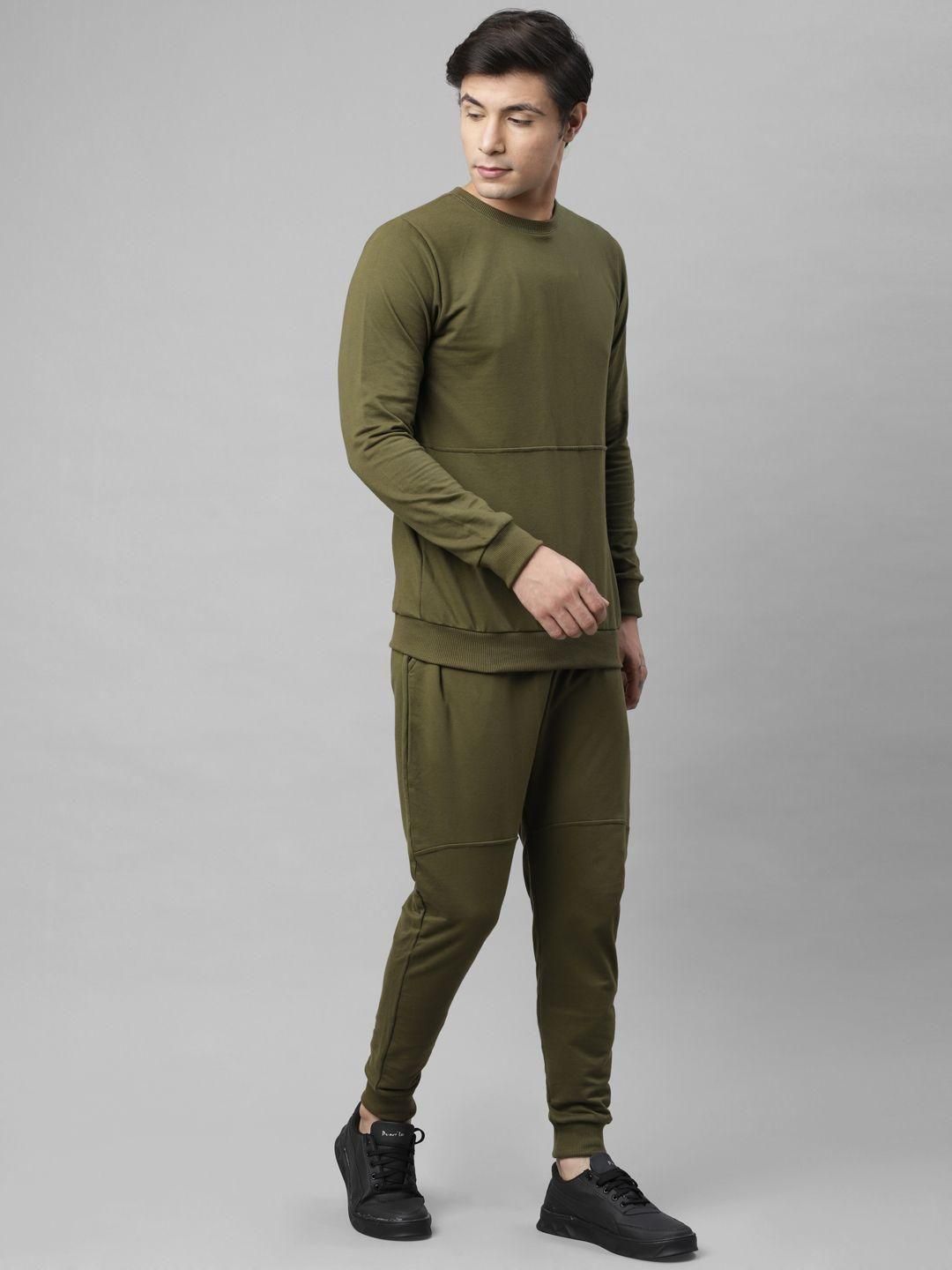 Rigo Terry Solid Full Sleeves Regular Fit Mens Track Suit