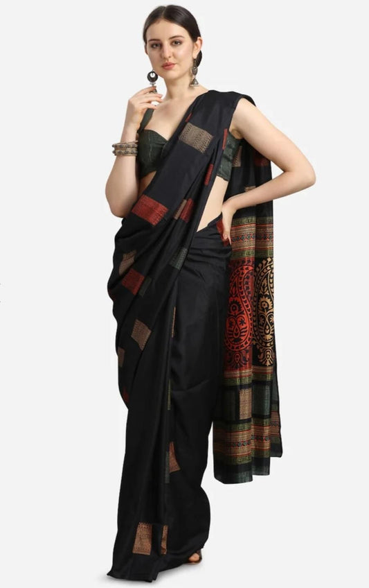 Stunning Printed Silk Saree