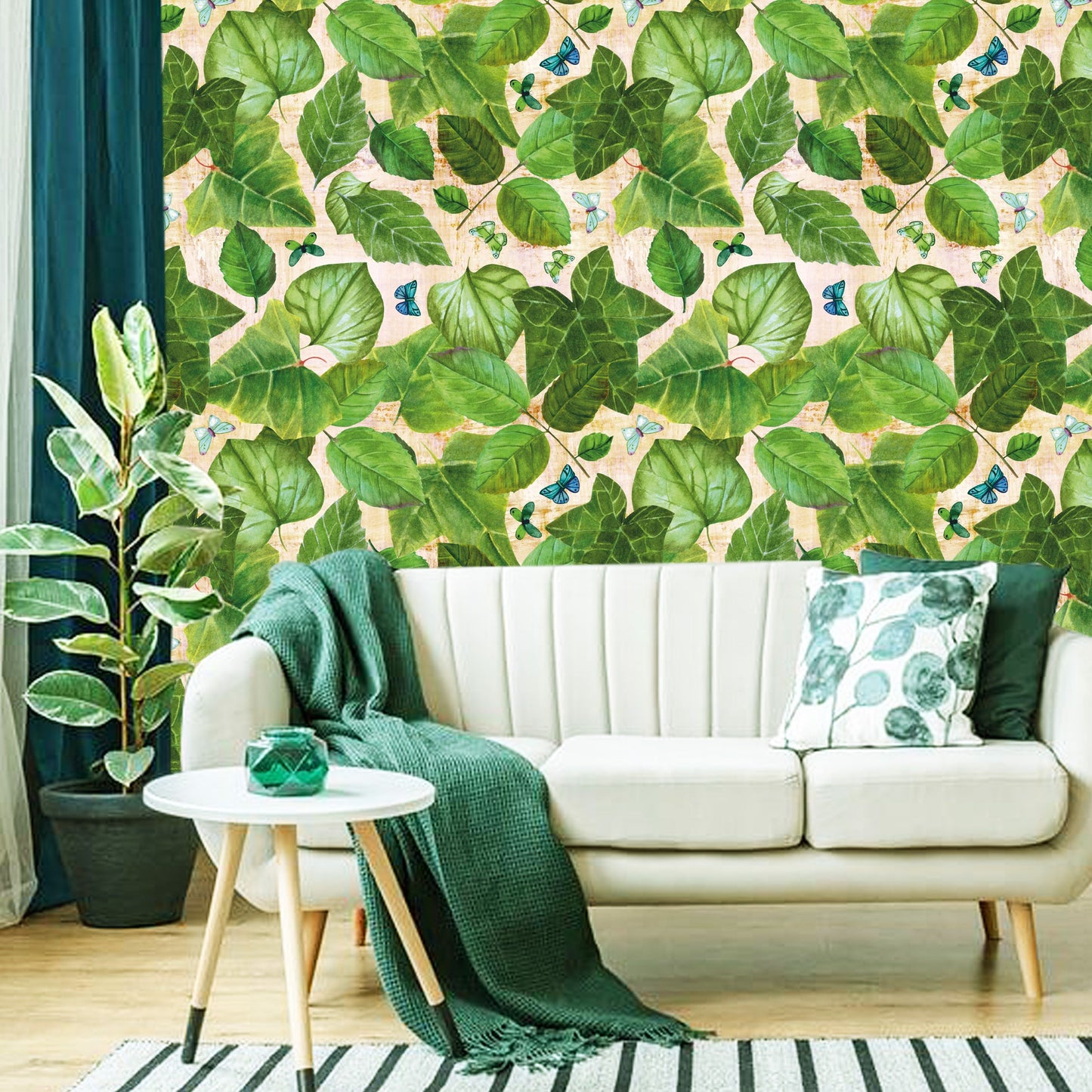 WallDaddy Wallpaper For Wall Self Adhesive Sizee (300x40)Cm Roll Wall Sticker For Home Design Hari Patti