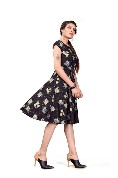 Luxurious Printed American Crepe Kurti