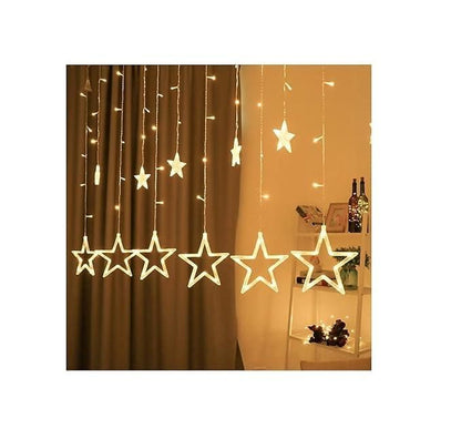 Window Curtain Lights Star Lights Decoration