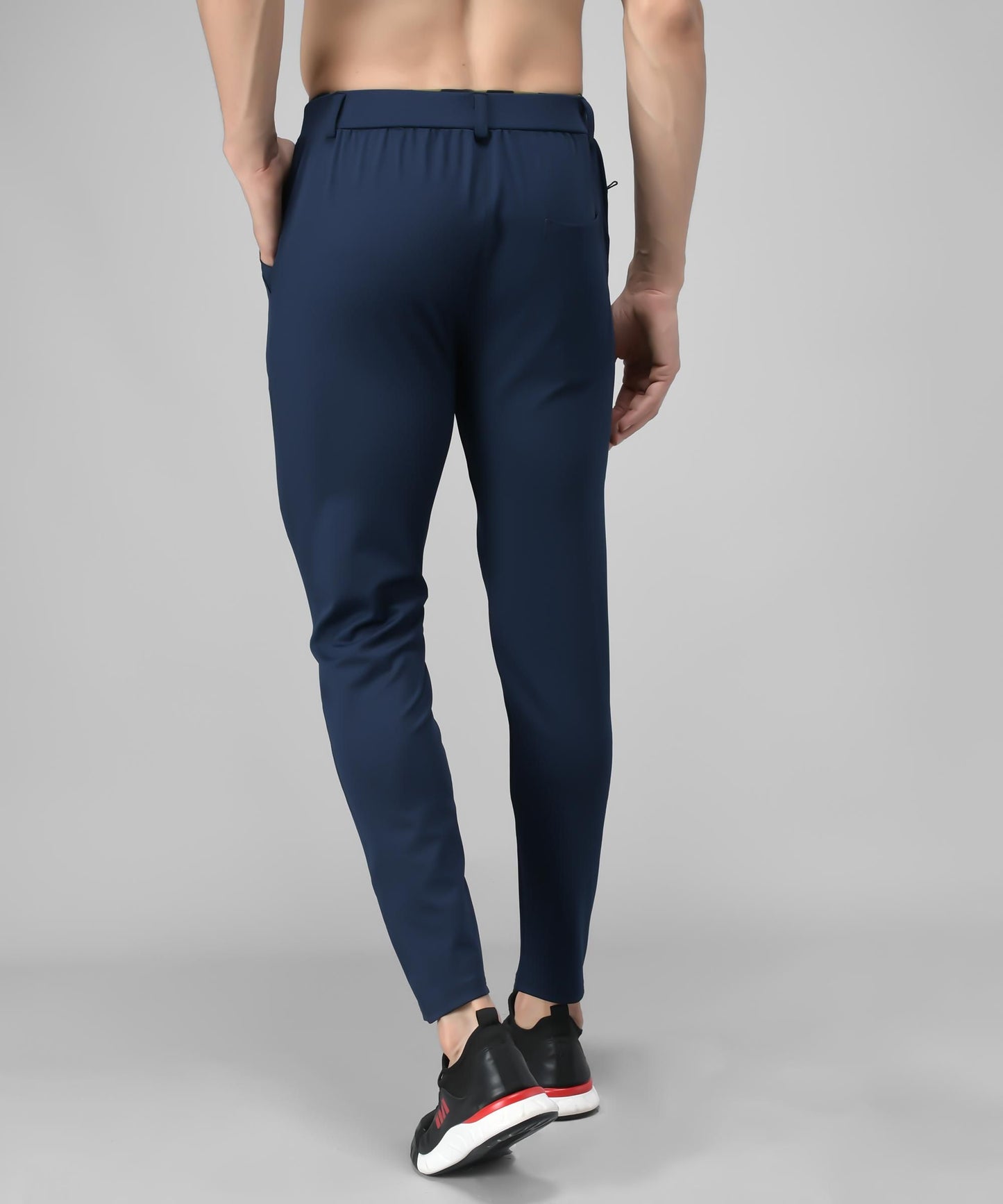 Lycra Solid Slim Fit Mens Track Pant