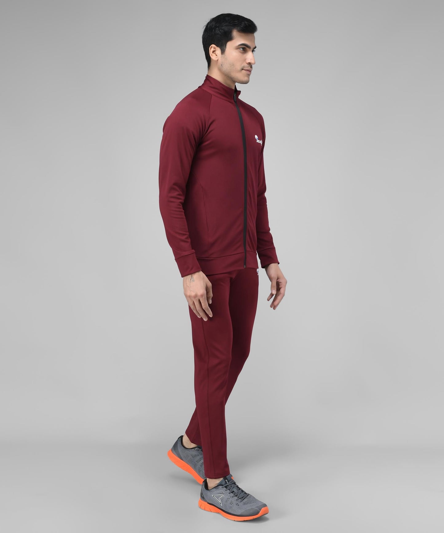 Lycra Solid Full Sleeves Regular Fit Mens Track Suit