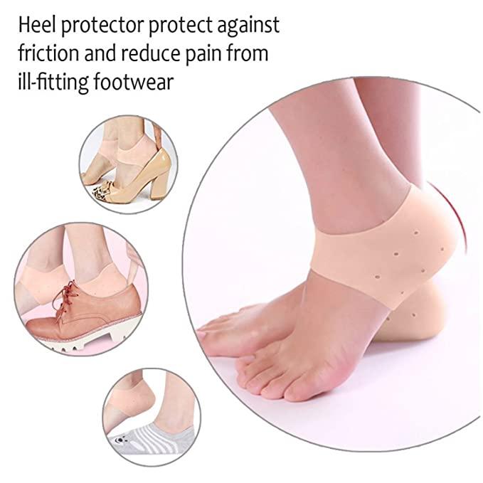 Silicone Gel Heel Pad Socks(1 Pair)