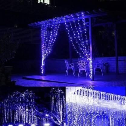 150 inch Blue Rice Lights for Decoration