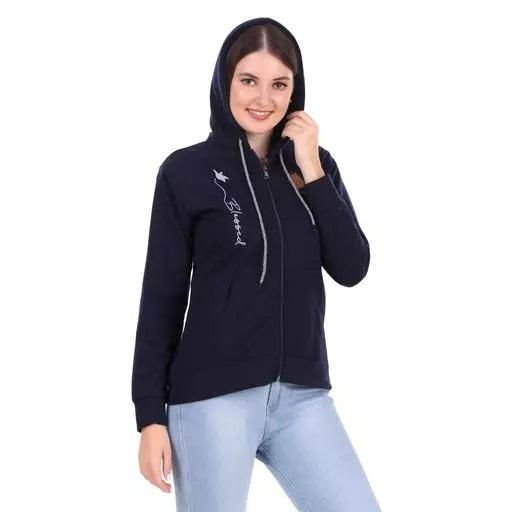 Women's and Girls Sweatshirt with With Zipper Hoodie