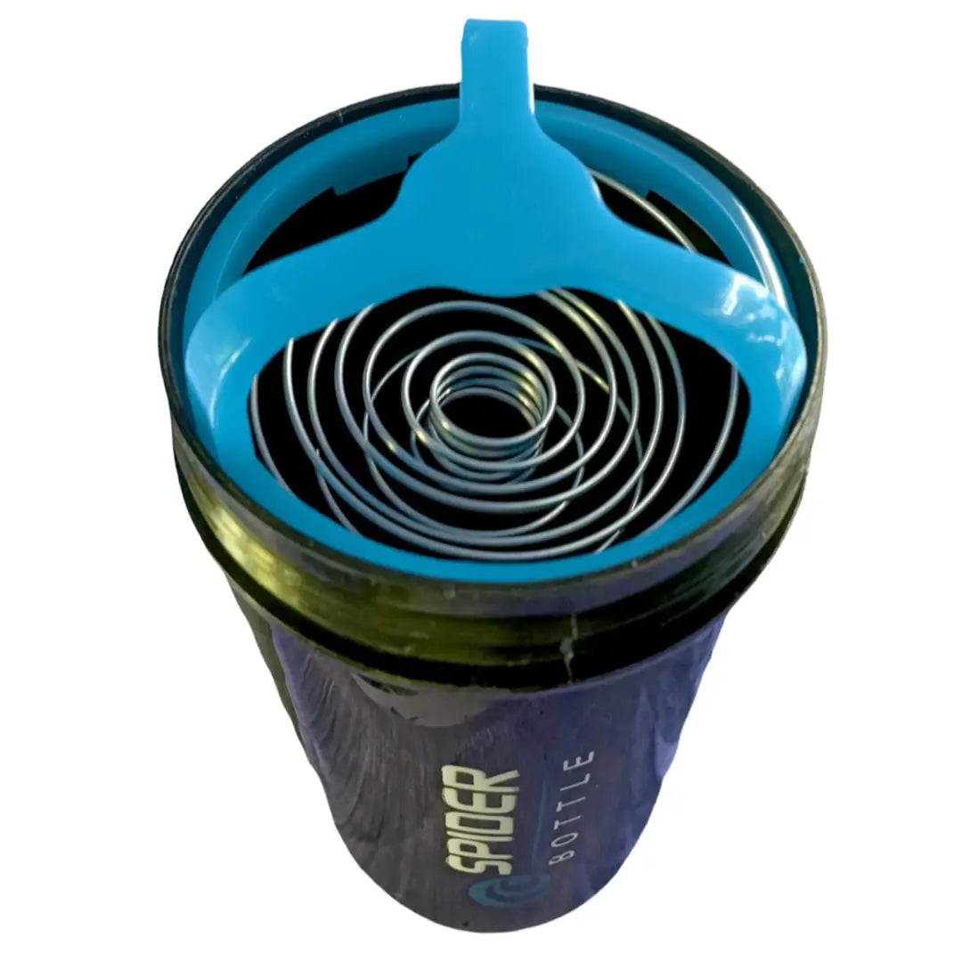 Stylish Spider Shaker Bottle For Gym And Multi Purpose 500ml (Blue,1Pcs)