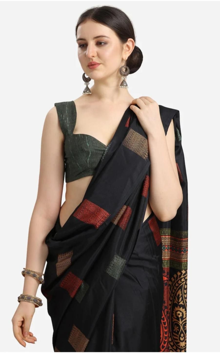 Stunning Printed Silk Saree