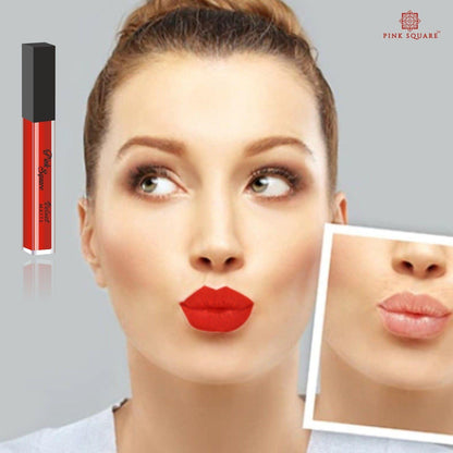 Matte Long Lasting Liquid Red Lipstick- Ideal For Women and College Girls Pack of 1 Pcs