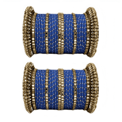 Set of 2 Traditional Partywear Oxidised Bangles Set