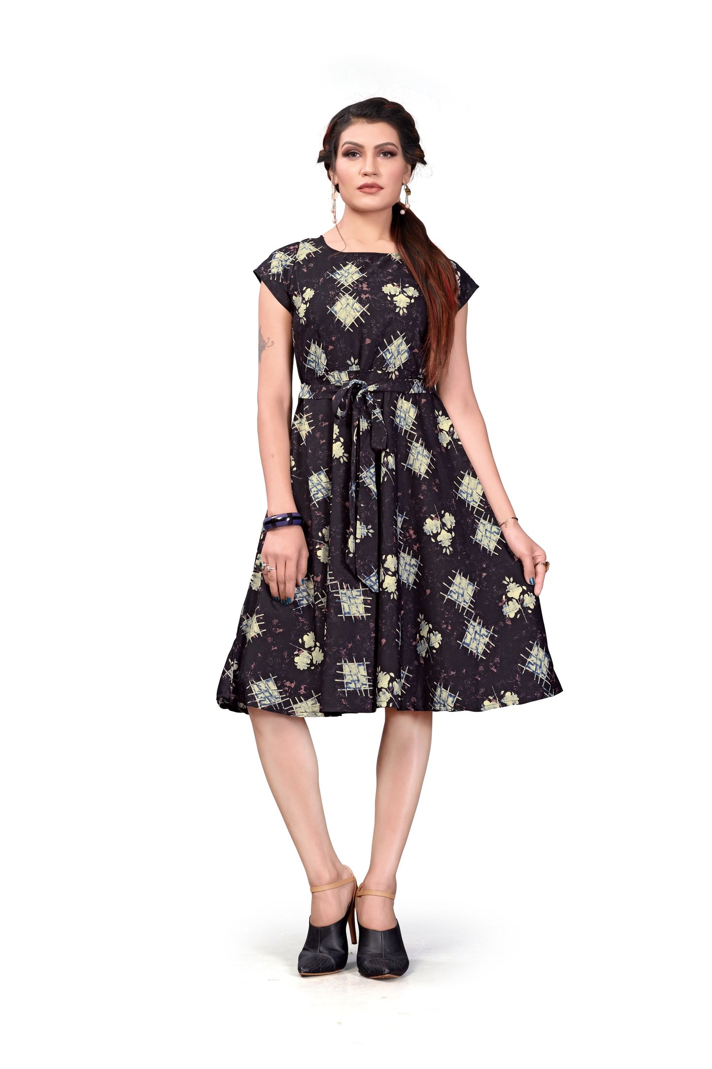 Luxurious Printed American Crepe Kurti