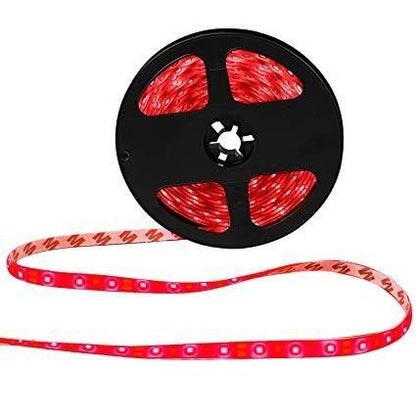 Red Color Plastic LED Strip Light for Diwali and Christmas Lighting 4 Meter With Adaptor