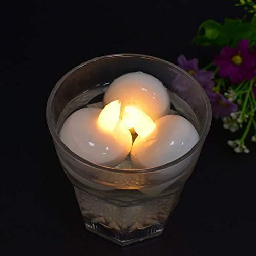 �Floating Tealight Water Sensor Battery Operated Waterproof LED Flame less Flickering Lights Candles (Pack of 10)