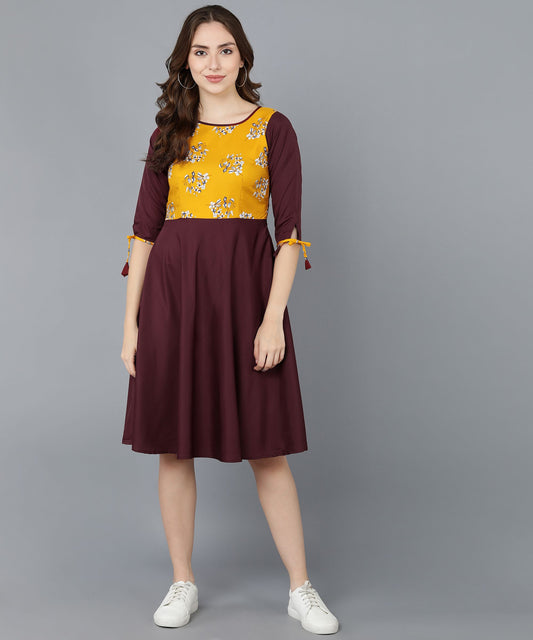 Unique Printed American Crepe Kurti