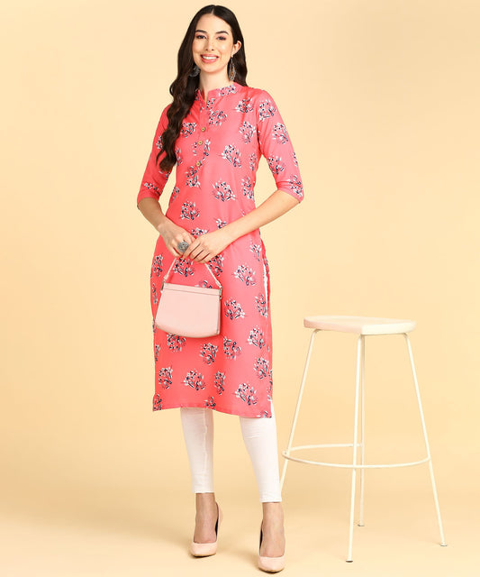 Beautiful Printed Casual Creap Kurtis