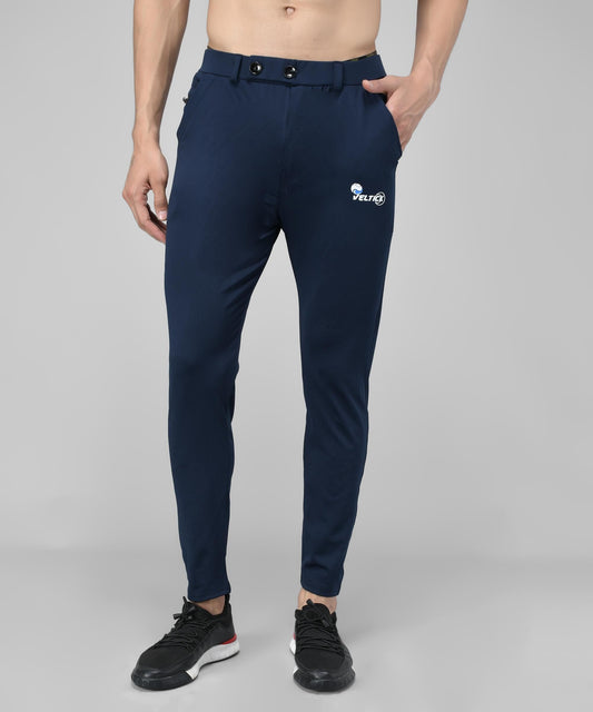 Lycra Solid Slim Fit Mens Track Pant