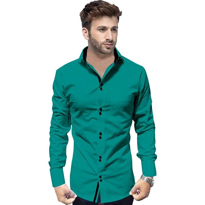 Cotton Solid Slim Fit Shirt